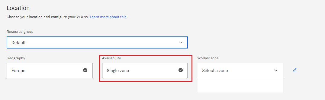 IBM available locations